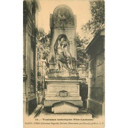 PARIS XX. Cimetière du Père Lachaise. Tombeau Daniel Stern Comtesse d'Agoult et Ecrivain