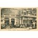 71 AUTUN. Cyclistes devant la Confiserie, Tabac et Hôtel Terminus Avenue de la Gare
