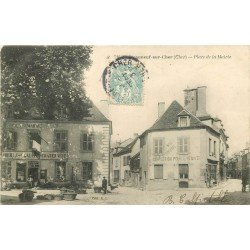 18 CHATEAUNEUF-SUR-CHER. Magasin de confection Place de la Mairie 1906