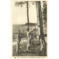 33 ARCACHON. Résineurs au travail. Artisans et Métiers des Bois