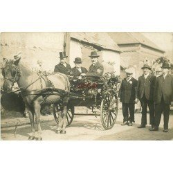 60 BAILLEUL-SUR-THERAIN. Fête pour les édiles sur attelage fleuri. Photo carte postale