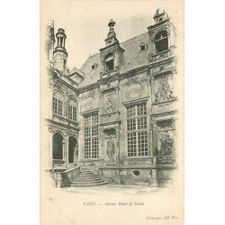 carte postale ancienne 14 CAEN. Top Promotion Ancien Hôtel de Valois vers 1900