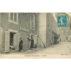WW 24 SAVIGNAC-LES-EGLISES. Receveuse à la Poste puis Café et Commerce Rey 1926
