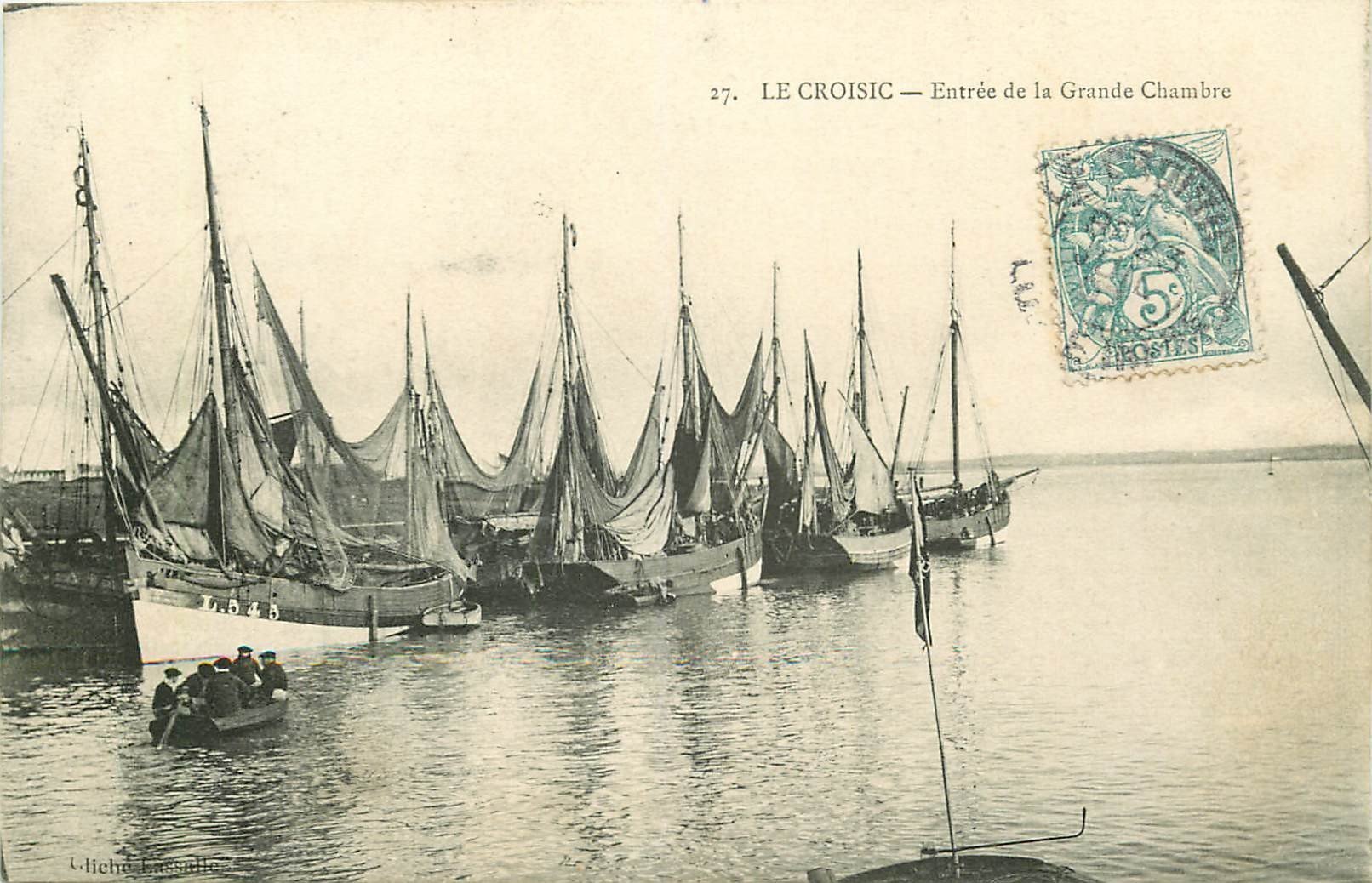 WW 44 LE CROISIC. Bateaux de Pêche à l'Entrée de la Grande Chambre vers 1905