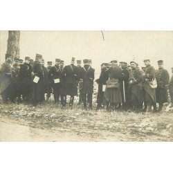 55 VERDUN. Réunion Officiers et de Soldats militaires. Photo carte postale 1916