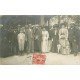 WW 03 VICHY. Rassemblement de Curistes devant l'Entrée des Termes. Photo carte postale 1909