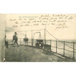 WW MARINE DE GUERRE FRANCAISE. Le Marin Factionnaire de la Bouée 1906 sur Navire