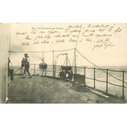 WW MARINE DE GUERRE FRANCAISE. Le Marin Factionnaire de la Bouée 1906 sur Navire