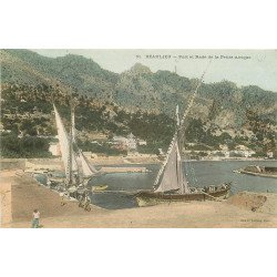 WW 06 BEAULIEU. Bateaux de Pêcheurs au Port dans la Rade de la Petite Afrique