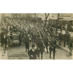 WW GUERRE 1914-18. Convoi de Prisonniers allemands dirigés sur l'Angleterre. Photo carte postale