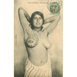 WW MAROC. Belle Mauresque aux seins nus 1912