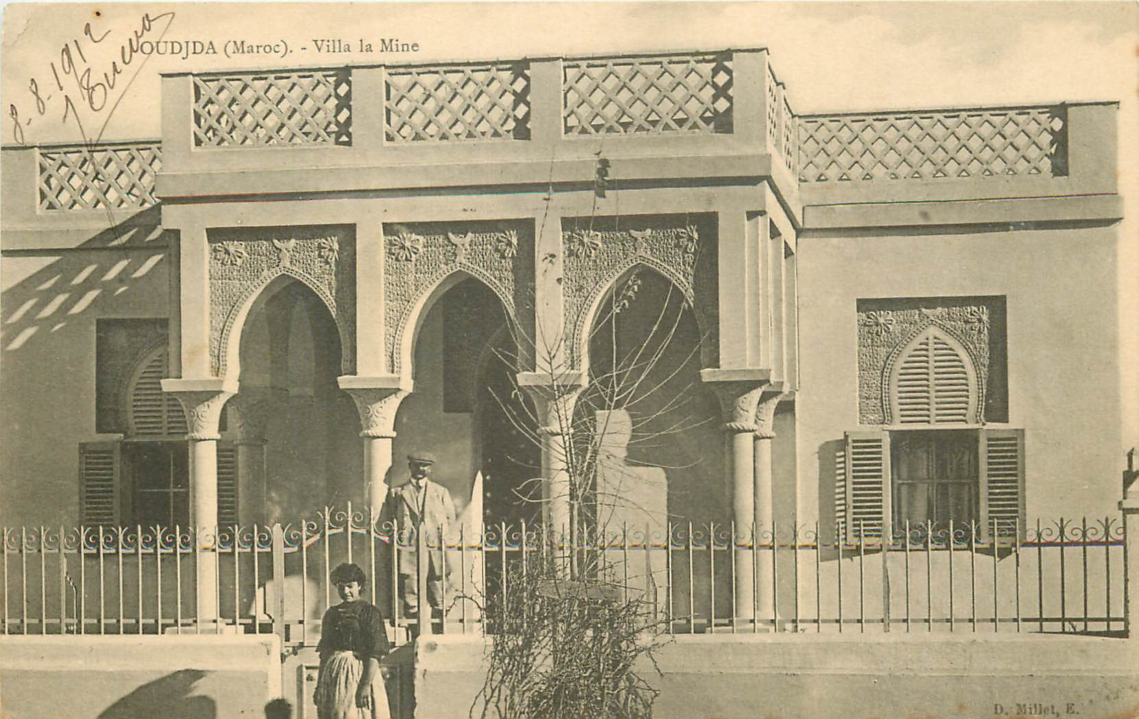 WW OUDJDA. Villa la Mine 1912 au Maroc
