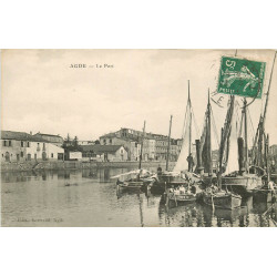 34 AGDE. Barques et Bateaux de Pêcheurs au Port 1912