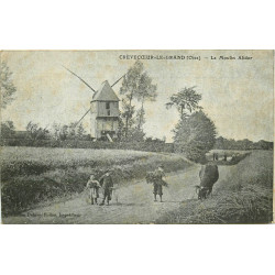 WW 60 CREVECOEUR-LE-GRAND. Le Moulin Alidor et vache
