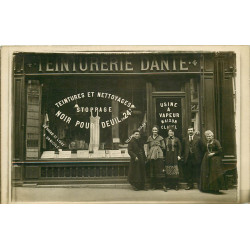 PARIS 05. Teinturerie Dante Clavel au 4 rue Dante. Photo carte postale