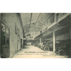 WW PARIS 17. Malesherbes Automobile Garage et Ateliers 91 rue Cardinet 1914