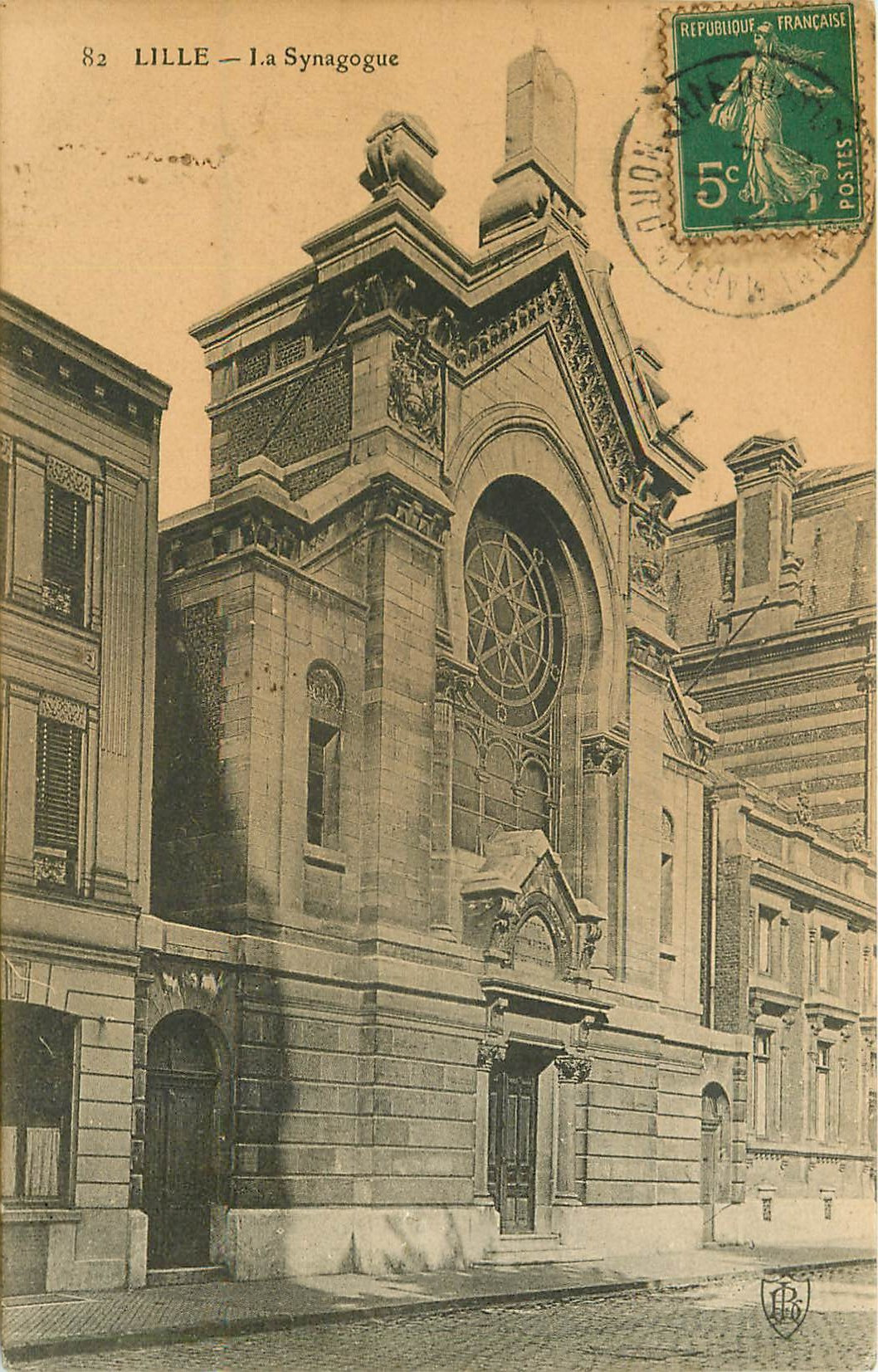 WW 59 LILLE. La Synagogue 1911