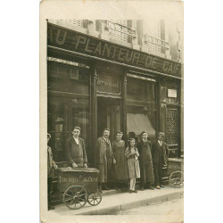 PARIS 14° Tricycles Au Planteur de Caïffa 4 rue Delambre. Photo carte postale ancienne