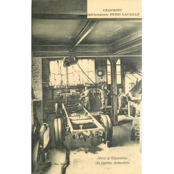 52 CHAUMONT. Etablissement Lacaille. Atelier réparations des Camions Automobiles