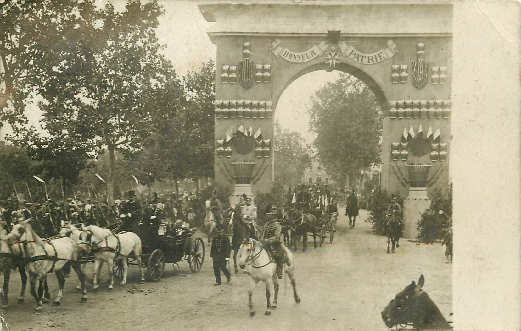 WW 63 CLERMONT-FERRAND. Fête Fédérale Arrivée des Ministres 1906 Sociétés Gymnastique