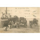 WW 62 BERCK PLAGE. Déjeuner sur la Plage avec Bateau de Pêcheurs et Attelages âne cheval 1930