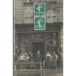 PARIS 14. Sellerie Coulon au 87 rue d'Alésia. Photo carte postale 1910