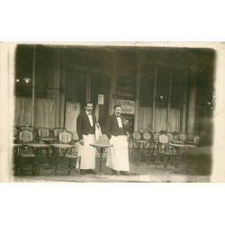 PARIS III. Café Brasserie Grand Hôtel de l'Avenir Ruet au 5 Boulevard du Temple. Photo carte postale