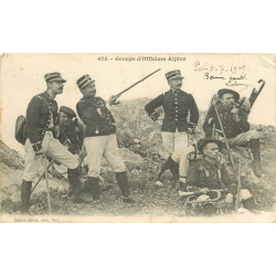 WW MILITAIRES. Groupe d'Officiers de Chasseurs Alpins 1909