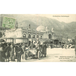 WW MONTE-CARLO. Superbe voiture décapotable devant le Café de Paris