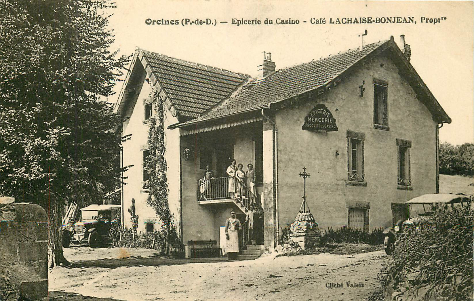 WW 63 ORCINES. Epicerie du Casino et Café Lachaise-Bonjean