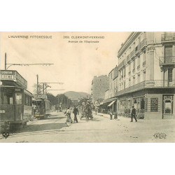 WW 63 CLERMONT-FERRAND. Tramways devant Hôtel du Midi Avenue de l'Esplanade