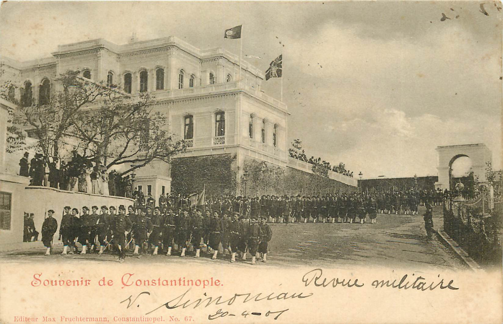 WW CONSTANTINOPLE. Une Revue militaire en Turquie 1901