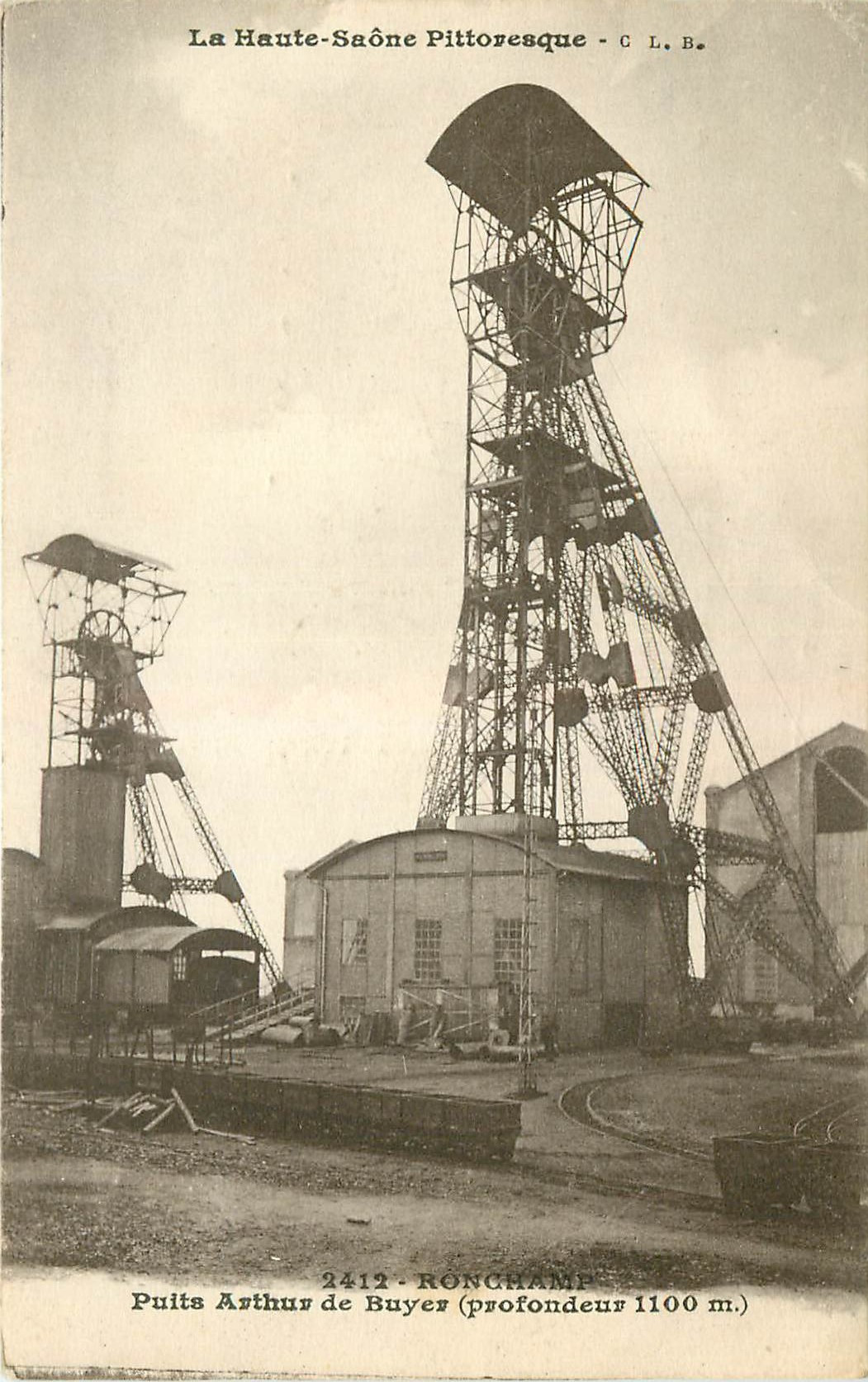 WW 70 RONCHAMP. Puits de charbonnage Arthur de Buyer 1919