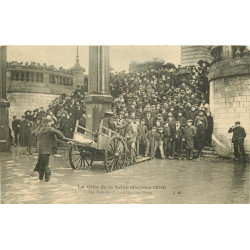 PARIS 16. Inondations Crue 1910. Transbordement Quai de Passy