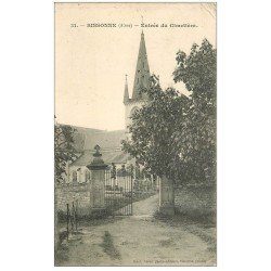 carte postale ancienne 02 SISSONNE. Entrée du Cimetière 1907