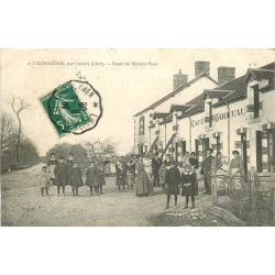 WW 18 L'ECHALUSSE. Café Godivau Route du Rendez-Vous 1909