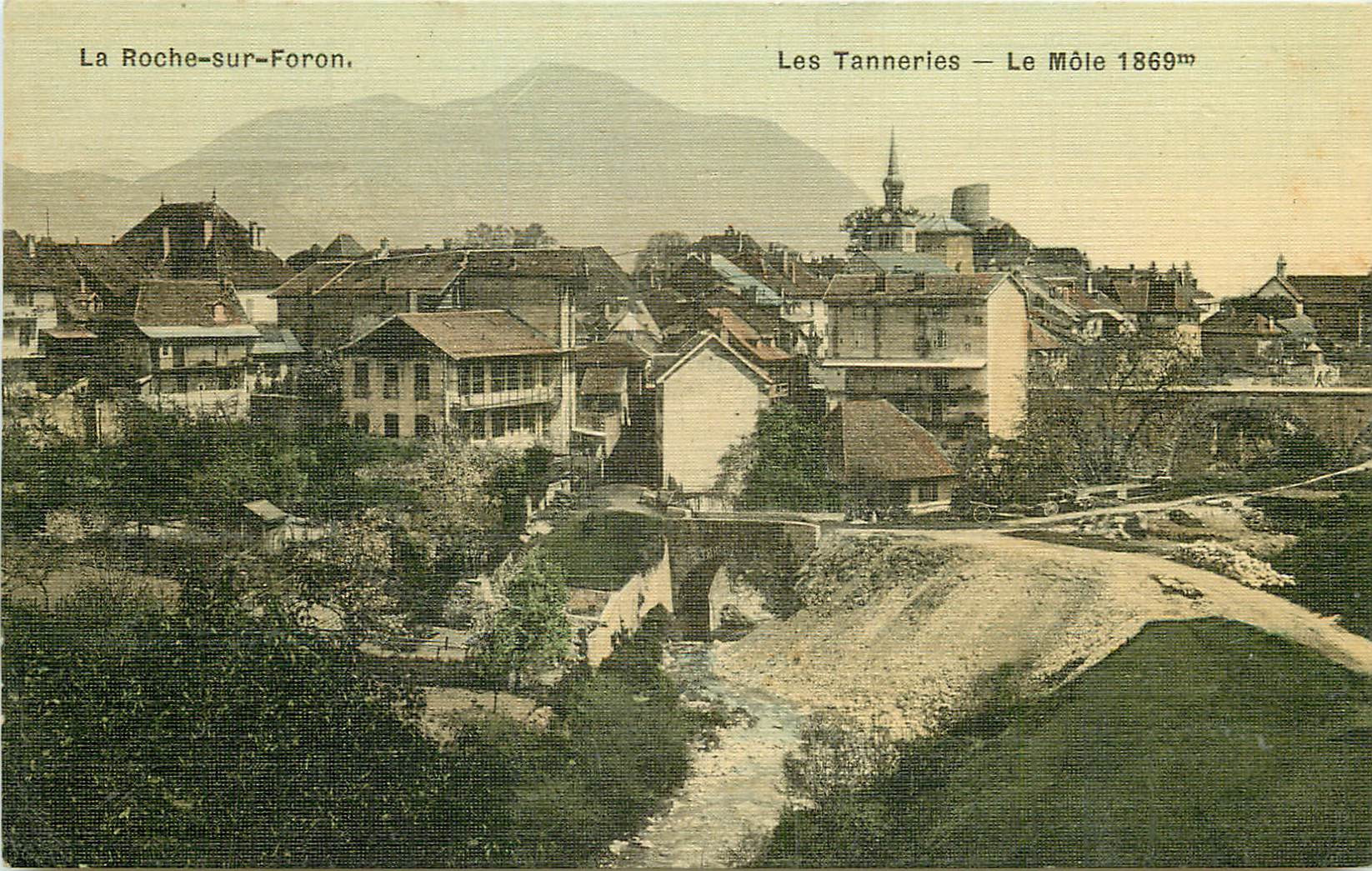 WW 74 LA ROCHE-SUR-FORON. Les Tanneries et le Môle 1917
