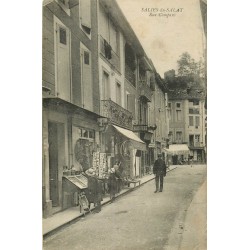 31 SALIES-DU-SALAT. Charcuterie et magasin de cartes postales rue Compans