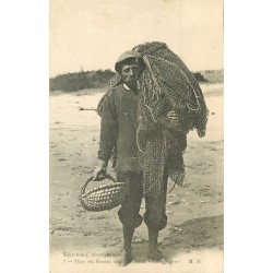 33 ARCACHON. Un Pêcheurs de Poissons et Crustacés