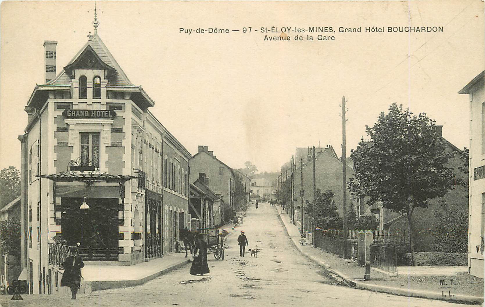 WW 63 SAINT-ELOY-LES-MINES. Grand Hôtel Avenue de la Gare