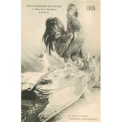 PARIS. Aux Chasses Royales allégorie du Coq sur l'Aigle Prussien 1915