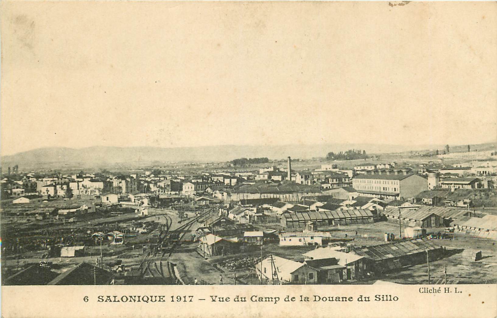 WW SALONIQUE. Camp de la Douane du Sillo en Grèce 1918