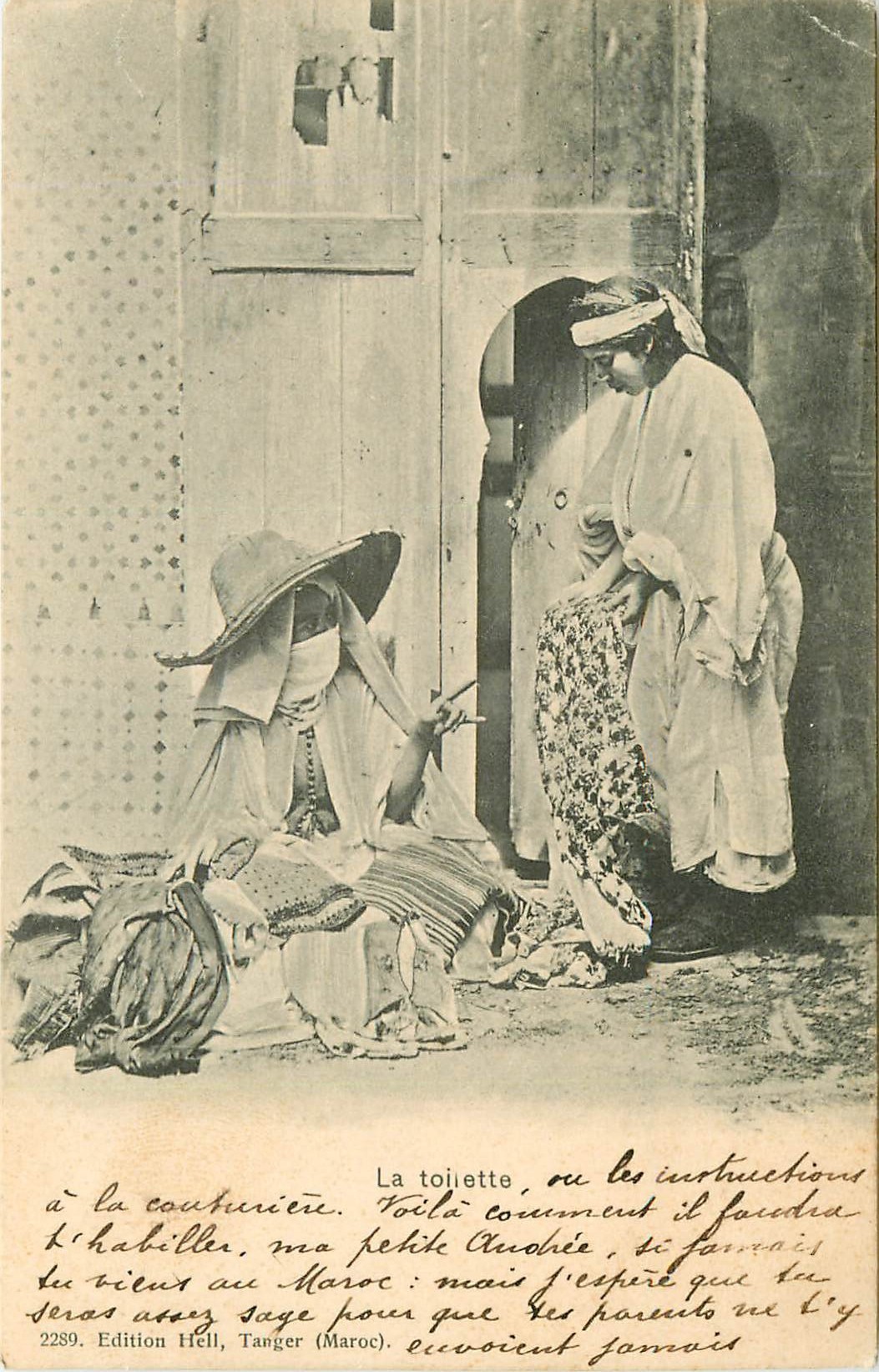 WW MAROC. La Toilette à Tanger 1909