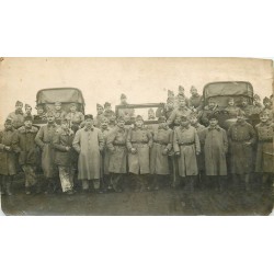 WW 63 CLERMONT-FERRAND. Militaires avec Camions et Jeep. Photographe Breuly 25 Av des Etats-Unis