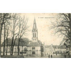 carte postale ancienne 14 CAEN. Top Promotion Eglise Saint-Julien 1915