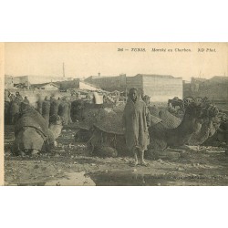 WW TUNIS. Marché au Charbon avec Chameaux