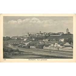 WW FROMONT. Vue générale sur la Gare en Suisse