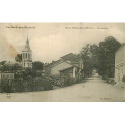 24 SAINT-PIERRE-DE-CHIGNAC. Chocolat Vinay sur Grande Rue 1911