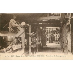 WW 63 CAMP DE LA FONTAINE DU BERGER. Militaires au Baraquement 1927