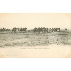 WW MILITAIRES. Artillerie au Camp d'Auvours départ des Batteries vers 1900